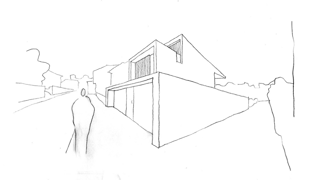 Proxecto de arquitectura de casa pareada en Cangas- Pontevedra